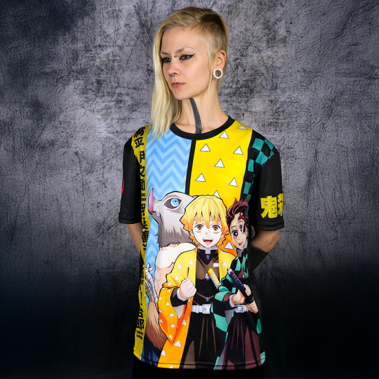 Demon Slayer All Over Printed t-paita: Demon Slayer Corps (unisex)