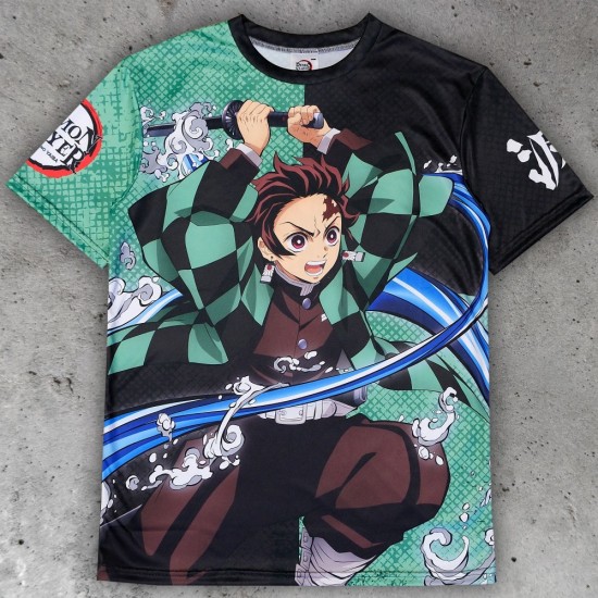 Demon Slayer All Over Printed t-paita: Tanjiro Kamado (unisex)