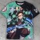 Demon Slayer All Over Printed t-paita: Tanjiro Kamado (unisex)