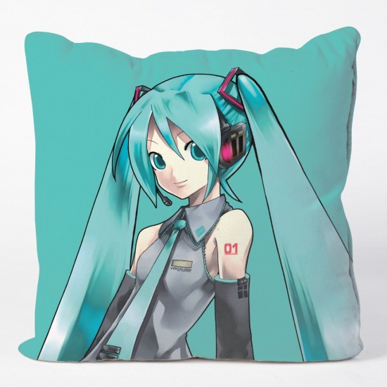 Virtual Artist: Hatsune Miku Cushion Cover