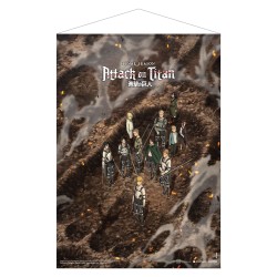 Attack on Titan: The Final Season Following the Rumbling Fabric Wall Scroll kangasjuliste