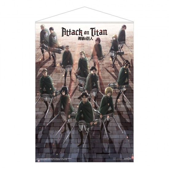 Attack on Titan: Mikasa and Levi kangasjuliste