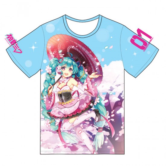 Hatsune Miku All Over printed T-shirt: Hanami (Unisex)