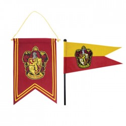 Harry Potter lippu ja viiri -setti: Gryffindor