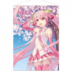 Virtual Singers: Sakura Miku, Cherry Blossom Wallscroll 