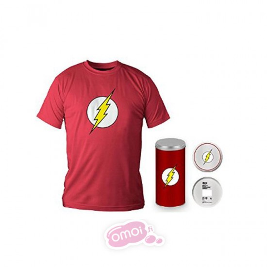 DC Comics: Flash t-paita (Unisex) metallisessa purkissa